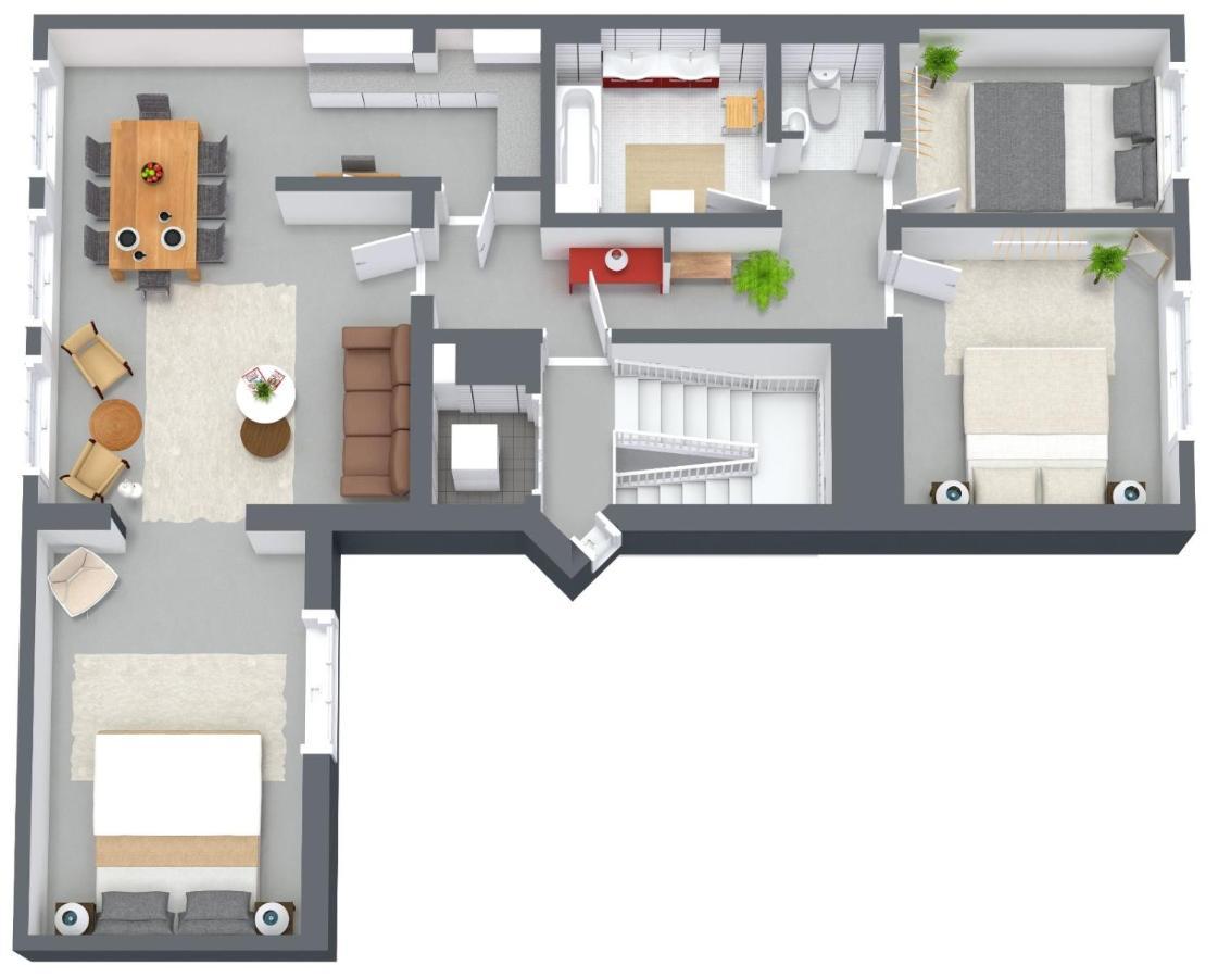 Apartment 3 Bedroom, Kitchen, Wifi, Workspace, Coffee, Hasselt